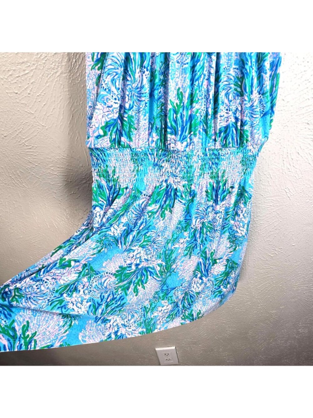 Lilly Pulitzer Skort Dress Blue Pink Sleeveless Tropical Floral Summer Vacation - Picture 6 of 11